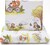 Zweiseitiges Set aus Velvet und Baumwolle für den Kinderwagen New Baby Tiere im Wald