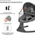KINDERKRAFT Lehátko pohupujúce s melódiou 2v1 Lumi, do 9 kg, Premium Dark Grey