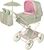DeCuevas 82068 Passeggino pieghevole per bambole REBORN con ombrellone e accessori Botanic 2026