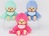 Monchhichi Mončiči colori (rosa lampone, verde menta, blu) 14cm