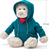 Lumpin Orso Spencer in felpa blu, 36cm