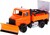 Bburago 1:43 servisné vozidlá Road Security with Snow Plough and Signal Board