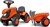 Falk 260C Baby Kubota ride-on traktor s prívesom, hrable &amp; lopata