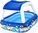 Nafukovací bazénik Captain Family, priemer 2,13m x 1,55m, výška 1,32m