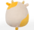 SQUISHMALLOWS Rumena kravica s čoko zajčkom - Bodie