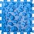 Ortek Masážna ortopedická podložka Puzzle "Námorná" 8 prvkov