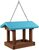 Vogelfutterhaus Bird Jewel Blau Holz 25x17x19cm