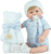 MARINA &amp; PAU bábätko Sugar Teddy Blue 42cm