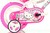 Dino Bikes - Detský bicykel 12" 612GL-HK  Hello Kitty