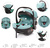 Set autosedačka XM Plus i-Size bundle, Foggy Grey