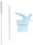 A Little Lovely Company - bouchon, brosse et paille pour bouteille en acier inoxydable - benne bascu