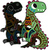 Janod Atelier Set Creativo Mini Immagini da Grattare Dinosauri 5+