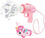 Bublifuk pistole s externí nádržkou jednorožec 280 ml 15 cm
