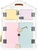 BusyKids Activity board Domeček pastelově bílý