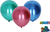 Aufblasbarer Ballon 25cm - Set 5 Stück, chromfarben