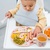 BABYONO Puha műanyag előke BPA-mentes zsebszürke 6m+