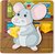 Woody Puzzle Baby - myška