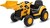 Detský elektrický traktor Baby Mix CAT žltý