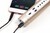 Mikrofón karaoke Bluetooth zlatý na batérie s USB káblom