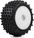 Pro-Line ruota con pneumatico Edge anteriore / Step Pin posteriore, disco bianco, Hex 7mm (4): Losi 