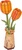 RoboTime 3D rompecabezas de madera Tulipán naranja