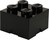 LEGO® Aufbewahrungsbox 4 - schwarz 250 x 250 x 180 mm