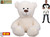 Orso di peluche, (bianco) | Plush Friends 65 cm