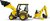 Bruder 02427 Traktor JCB Midi CX s čelným nakladačom a rýpadlom