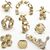 CLIXO Designer Beige &amp; Grey - magnetisches Bausteinspielzeug 9-teilig