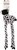 Giocattolo Dog Fantasy Jumbo mucca squeaker e fruscio 90cm