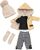 Guca P984 abbigliamento per bambola PENELOPE taglia 34 cm