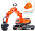 Falk Bager Kubota KX085-5 s otvárateľným sedadlom a prilbou