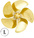 Raboesch lodná skrutka tr.168 20mm M4 5-listý ľavý