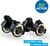 Schildkröt - 1 paio di ruote per scarpe con luce LED – Flashy Rollers