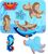 Lucy &amp; Leo 227 Morské živočíchy - drevené vkladacie puzzle 6 dielov