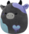 SQUISHMALLOWS Tmavosivá krava - Smithereens