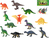 Dinosaurus 4-8cm 12druhov 12ks