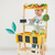 Janod Farm Drevený obchod Farma s pokladňou, váhou, ovocím a zeleninou