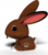 EUGY Králík 3D kartonová skládačka