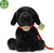 Plyšový labrador čierny s vodítkom 28 cm ECO-FRIENDLY