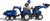Falk Šliapací traktor 3090W New Holland T8 s nakladačom, rypadlom a maxi vlečkou