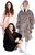 Cozy Noxxiez CH371 Leopardendruck - warme TV-Kapuzen-Decke für Teenager