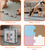 Penová podložka Puzzle 30x30 cm 9ks, Ivory Beige