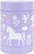 A Little Lovely Company – recipient alimentar izolat din oțel inoxidabil – unicorni și curcubeu