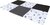 Tappetino da gioco pieghevole imbottito per bambini 5 in 1, Black&amp;White