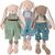 BK BUNNY BROTHERS - conejo - pantalones azules (30cm) Bukowski Design