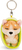 NICI kľúčenka spiaci Psík Welsh Corgi 12 cm, svetlo-zelený košík, GREEN