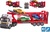 2-Play Trasportatore di auto 38cm a frizione a batteria con luce e suono + 3 auto