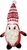 Hračka Dog Fantasy Winter Tale Santa s čapicou, pískací 40cm