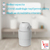 CHICCO Cubo de pañales telescópico Odour Off para eliminar olores Winter Clouds
